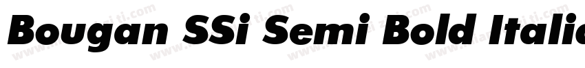 Bougan SSi Semi Bold Italic字体转换